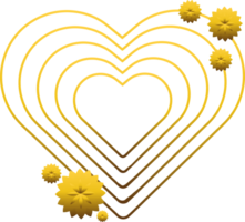 Gold Liebe Ornament png