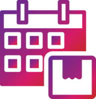 calendar icon gradient style png