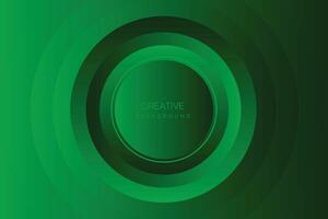 Abstract green background with circle. Vector illustration for your design