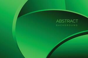 Abstract green background with circles and place for your text. Vector illustration