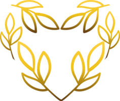 goud liefde ornament png