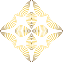 Gold Blumen- Dekoration png