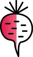 Radish Vector Icon Design