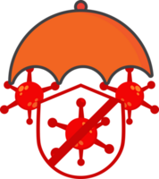 flat style virus icon png