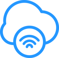 outline cloud data icon png