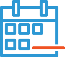 contour calendrier icône png