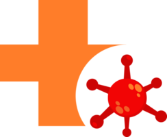 vlak stijl virus icoon concept png