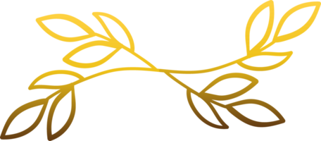 lusso oro decorazione floreale png