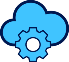 flat style setting gear icon png