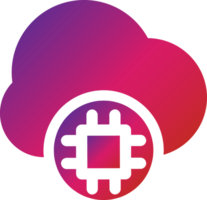 gradient style cloud icon png