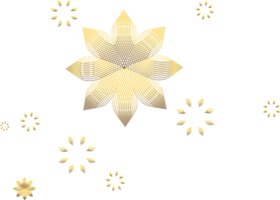 oro resumen floral ornamento png