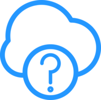 outline cloud data icon png