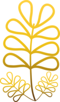 luxe goud bloemendecoratie png