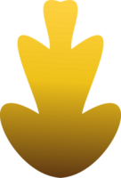 gold floral decoration png