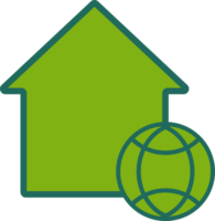 flat style home icon png