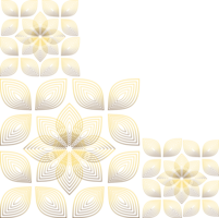 Gold Blumen- Dekoration png