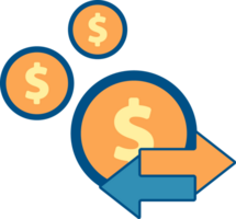 flat style money icon png