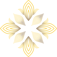 dourado floral enfeite png