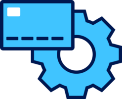 flat style setting gear icon png