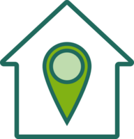 flat style home icon png