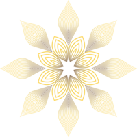 golden floral ornament png
