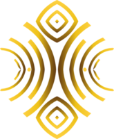 abstrakt Gold geometrisch Ornament png