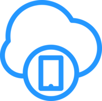 outline cloud data icon png