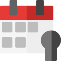 limpiar sencillo calendario icono plano estilo diseño png