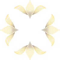 golden floral ornament png