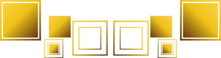 Gold geometrisch Dekoration png