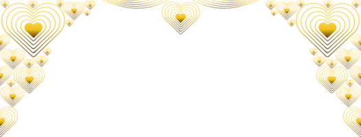 gold love ornament png