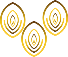 dourado floral enfeite png