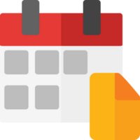 clean simple calendar icon flat style design png