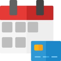 clean simple calendar icon flat style design png