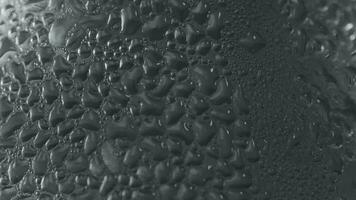 Air bubbles and wet glass video