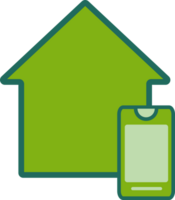 flat style home icon png