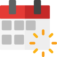 limpiar sencillo calendario icono plano estilo diseño png