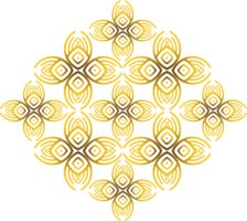 Gold abstrakt Blumen- Ornament png