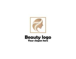 mujer belleza logo diseño inspiración para salón spa piel cuidado y producto belleza vector