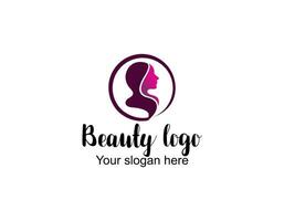 belleza mujer logo diseño para constituir, cambio de imagen, salón, belleza cuidado, peluquero. vector