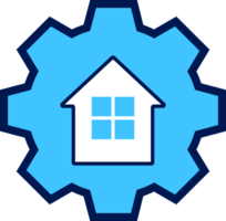 flat style setting gear icon png