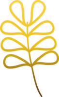 luxe goud bloemendecoratie png