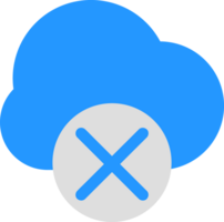 plano estilo nube datos icono png