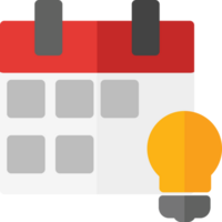 clean simple calendar icon flat style design png