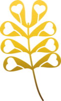 gold love ornament png