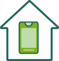 flat style home icon png