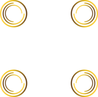 abstrakt Gold geometrisch Ornament png