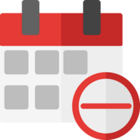 limpiar sencillo calendario icono plano estilo diseño png