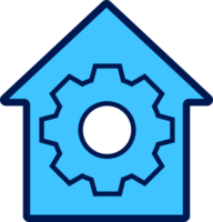 simple flat style home icon png