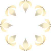 golden Blumen- Ornament png